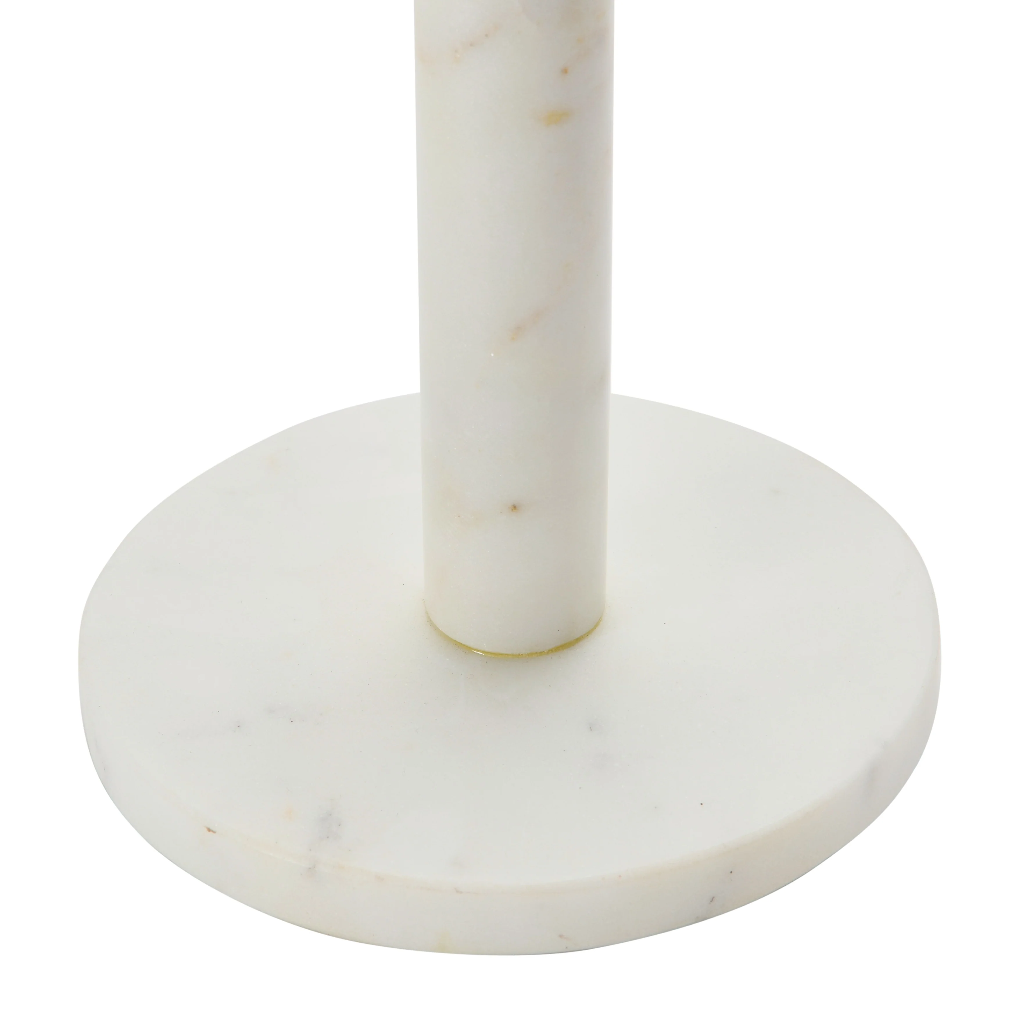 Marble Paper Towel Holder with Brass Accent Band