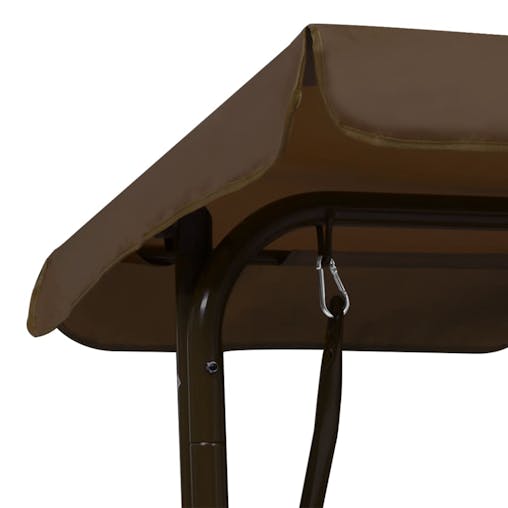NNEVL Kids Swing Bench Brown 115x75x110 cm Fabric