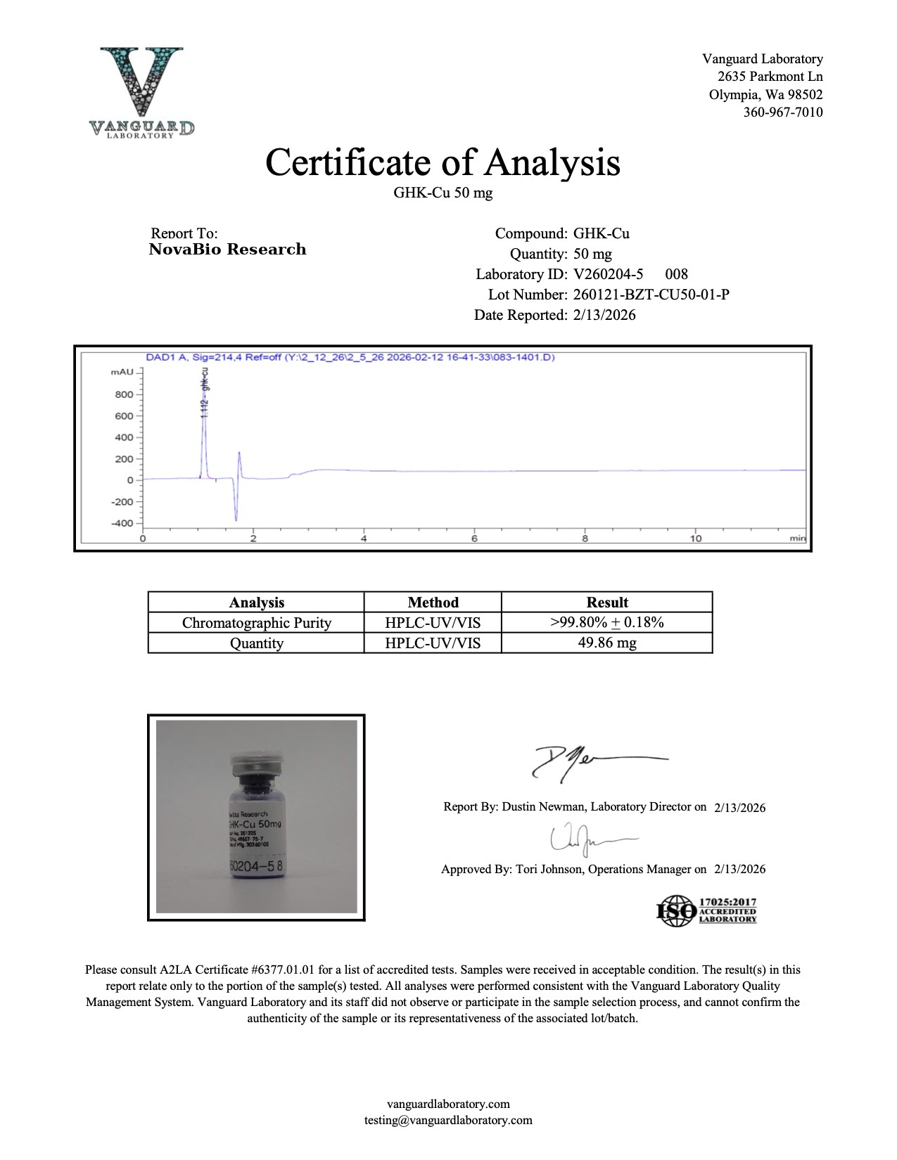 CU50 | GHK-Cu Copper Peptide 50mg × 10 Vials