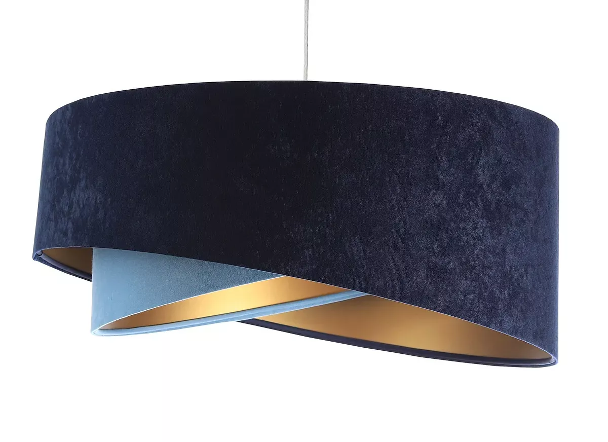 Lampa wisząca THUNDERCLOUD BLUE granatowa/złota
