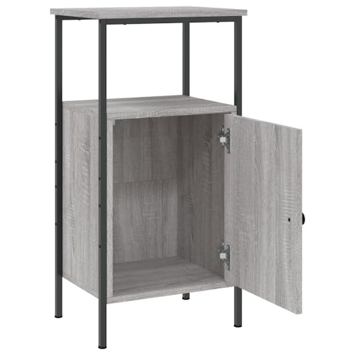 NNEVL Bedside Cabinets 2 pcs Grey Sonoma 41x31x80 cm Engineered Wood