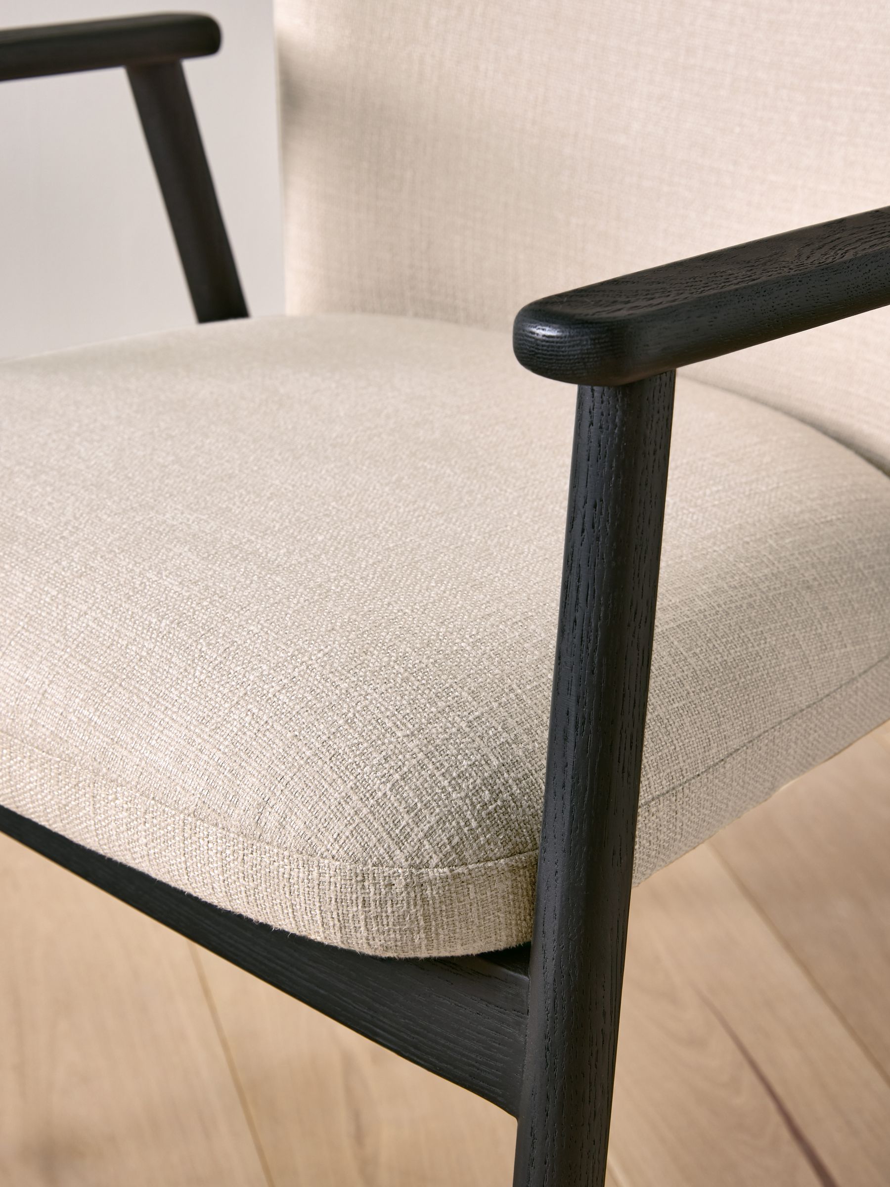 Jasper Conran London Set of 2 Natural Twill Aden Dining Chairs
