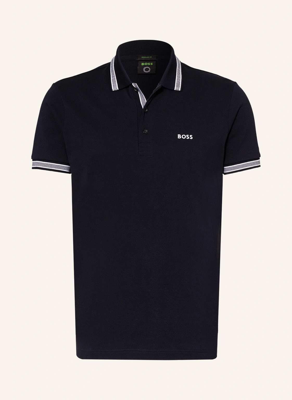 BOSS Piqué-Poloshirt PADDY CURVED Regular Fit