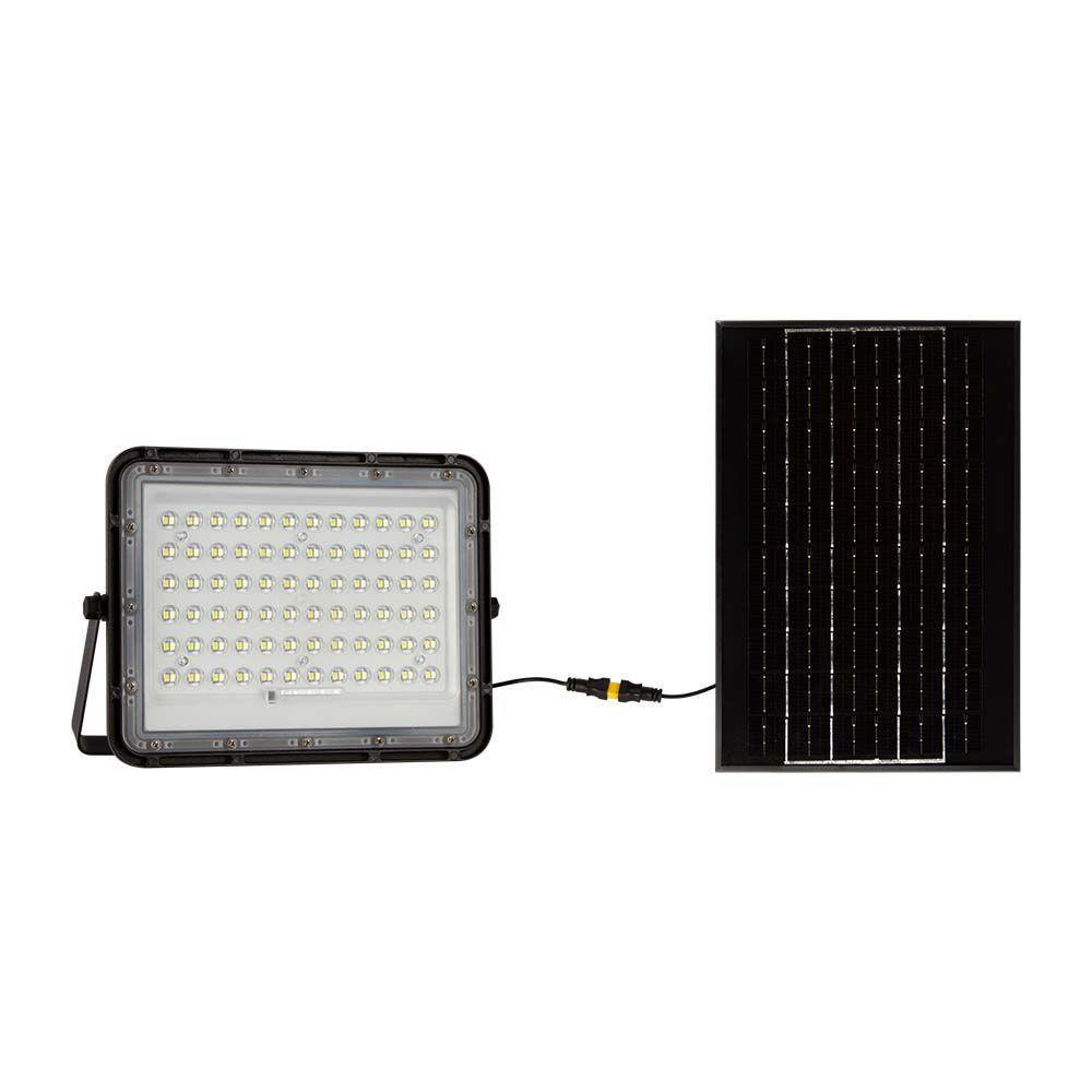 Naświetlacz LED solarny V-TAC 15W Pilot Timer IP65 Czarny 4000K 1200lm