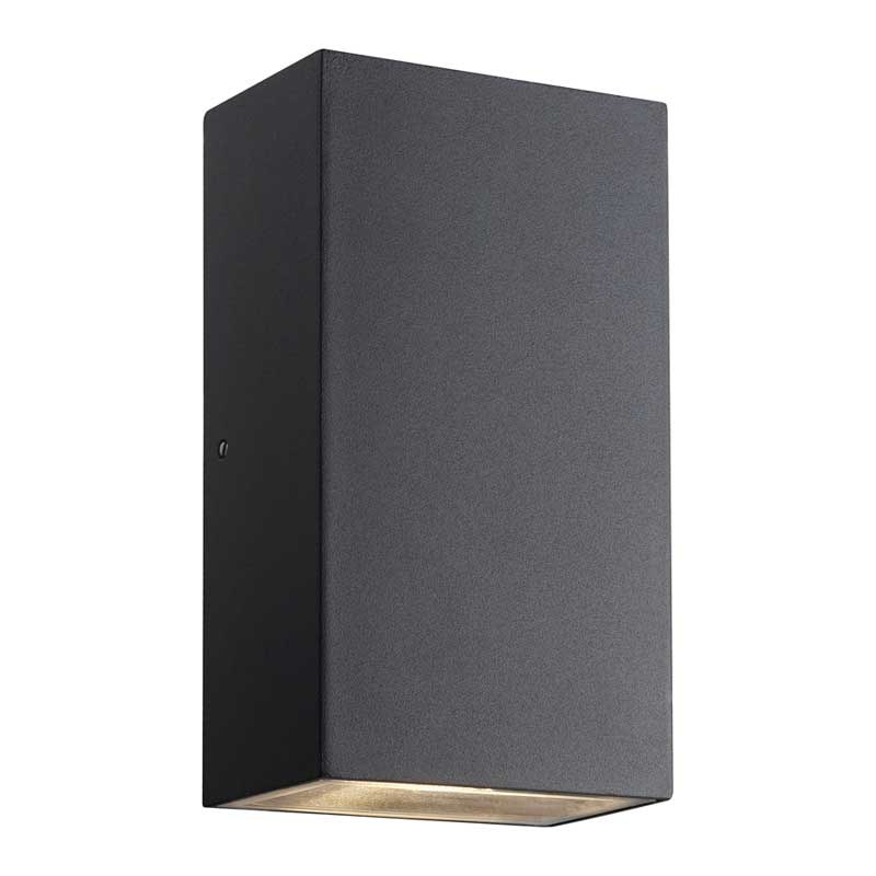 Nordlux Rold Wandlamp Buiten - 2-lichts LED - 3000K - IP44 - Zwart