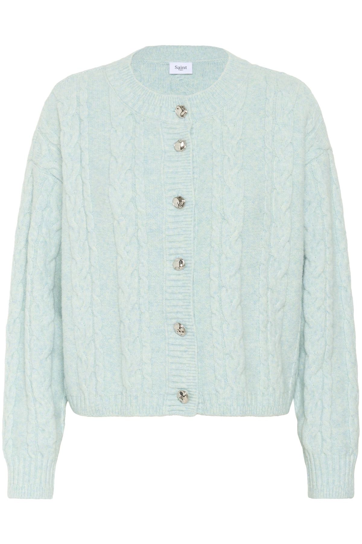 Saint Tropez Long Sleeve Knit Button Cardigan