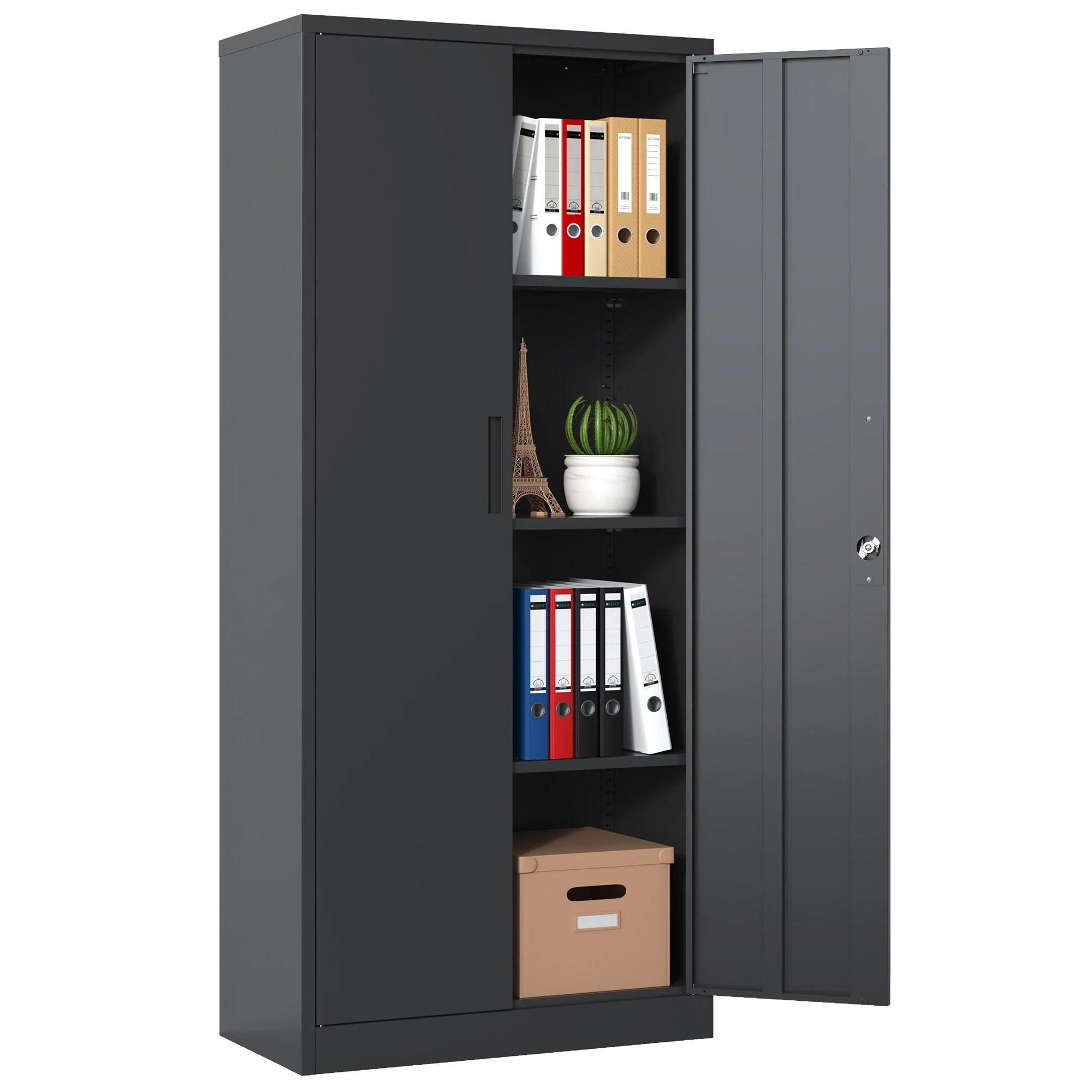 71H Metal Garage Storage Cabinet
