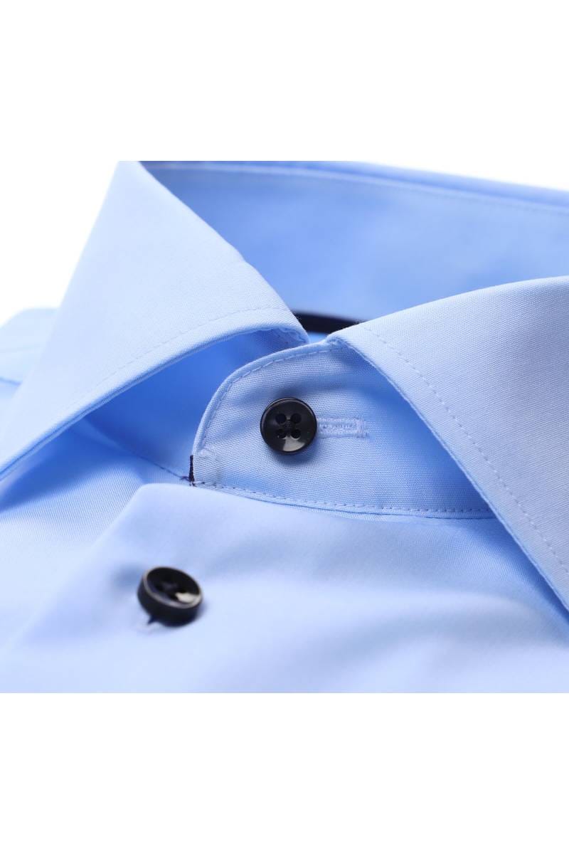 ETERNA Modern Fit Hemd hellblau, Einfarbig (extra kurzer Arm)