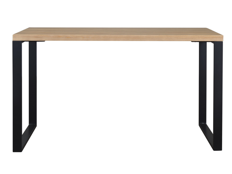 Biurko 140 cm drewno i metal DESK loftowe, kolor dębowy