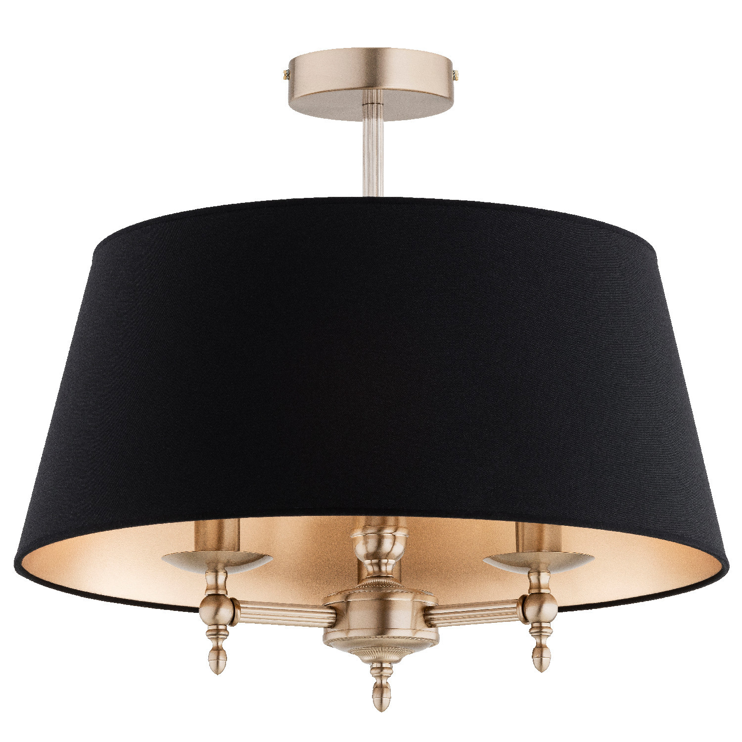 Lampa ROKSANA złoto-czarna 3xE14x10W wym:46x50x50cm IP20 Alfa