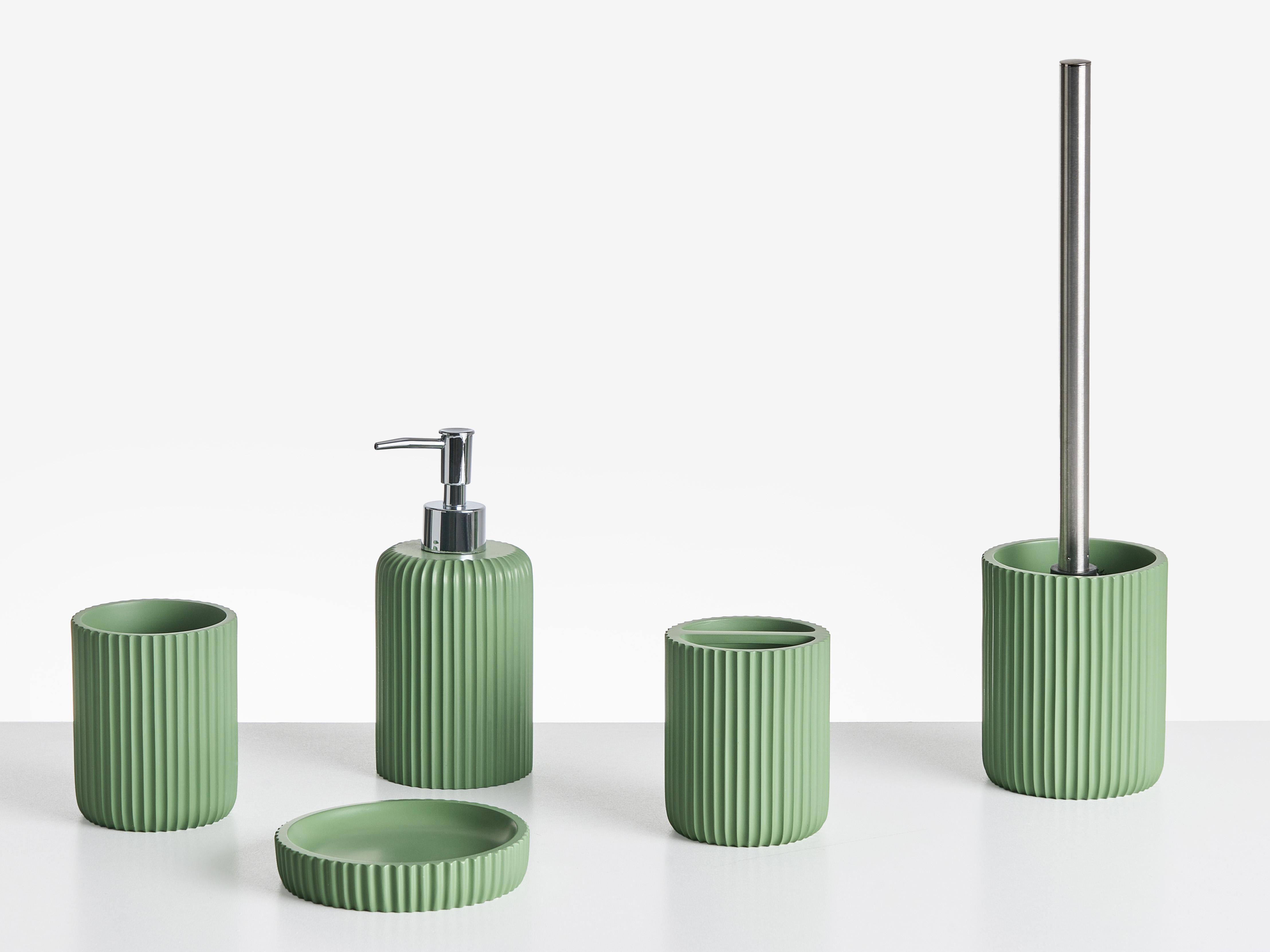 5-Piece Bathroom Accessories Set CAMANA Green