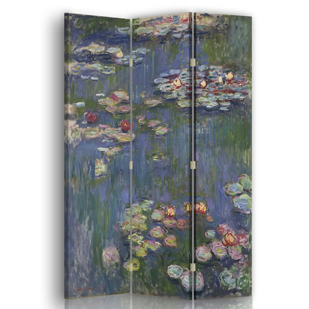 - Paravent cloison Nymphéas - Claude Monet 110x150cm (3 volets)