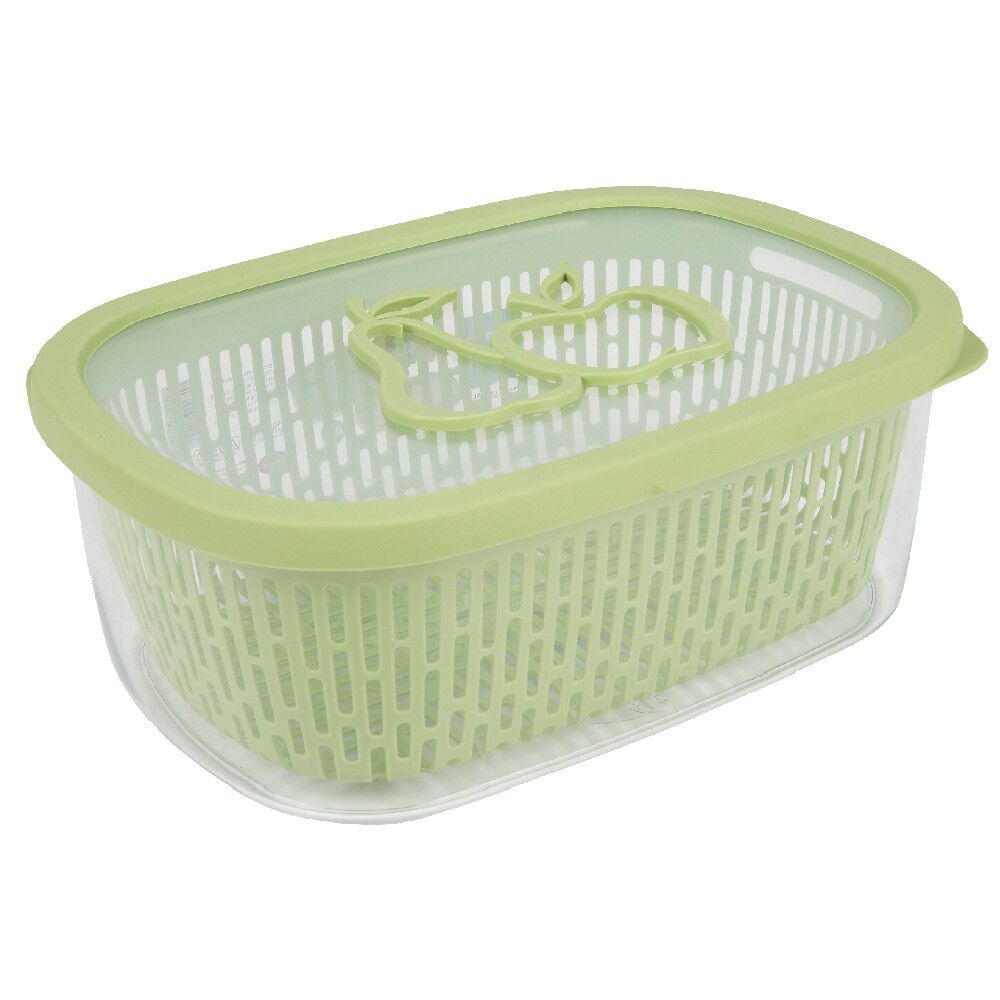 BoÎte alimentaire hermétique avec panier fraÎcheur 4 L vert