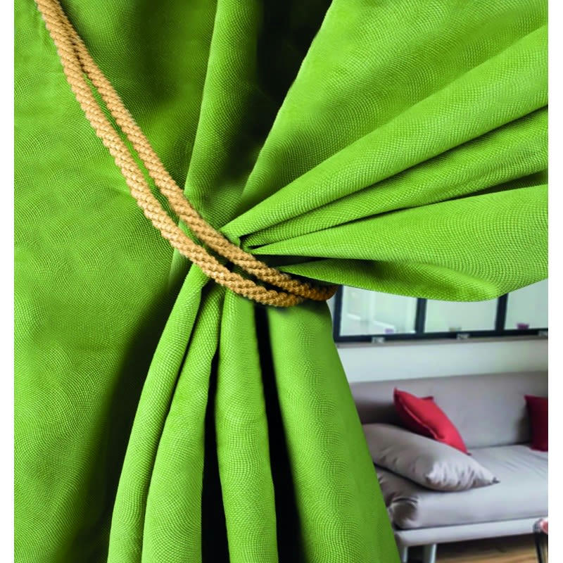 DURBAN - - Embrasse rideaux textile cordon - Lin