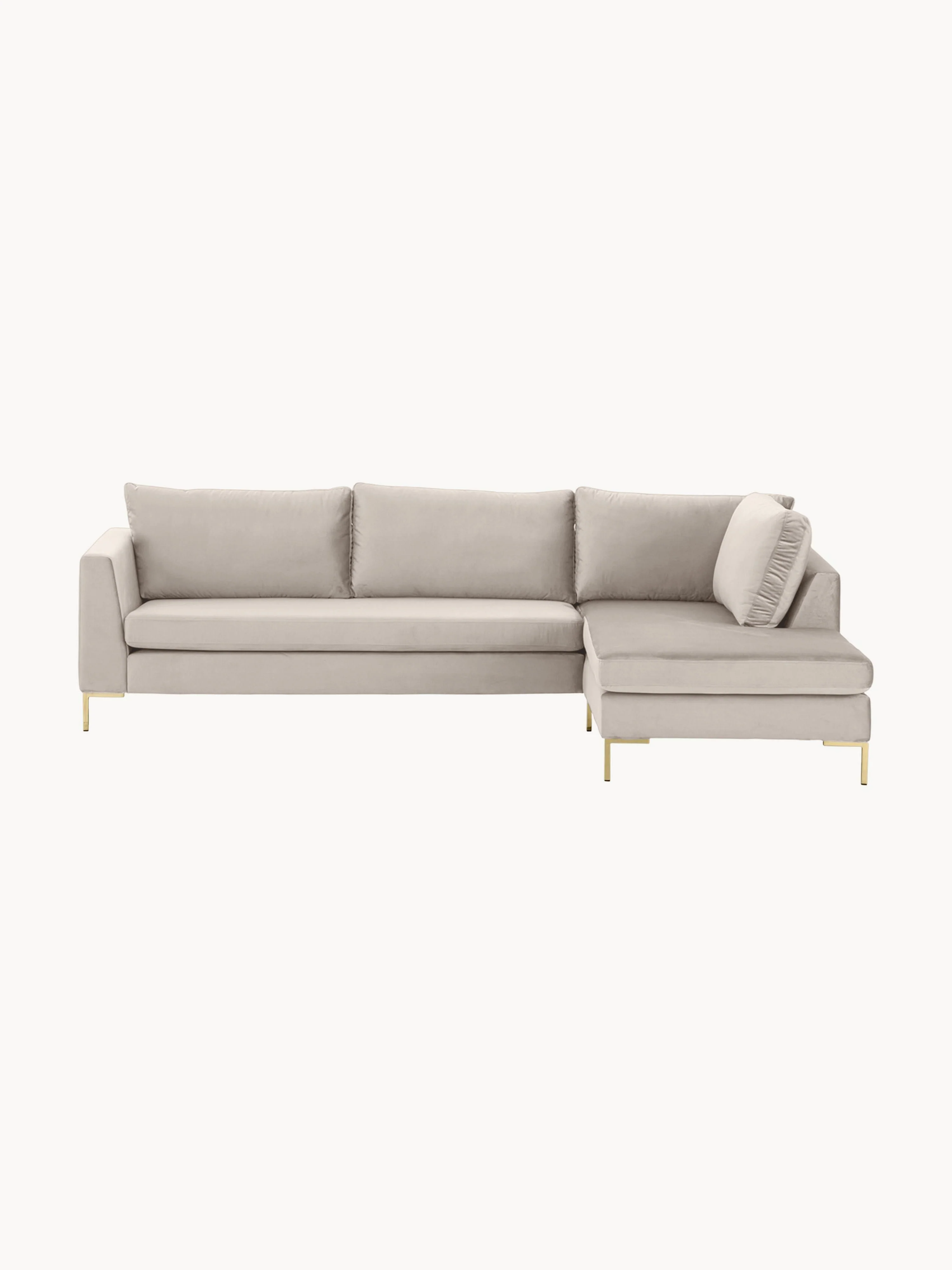 Samt-Ecksofa Luna