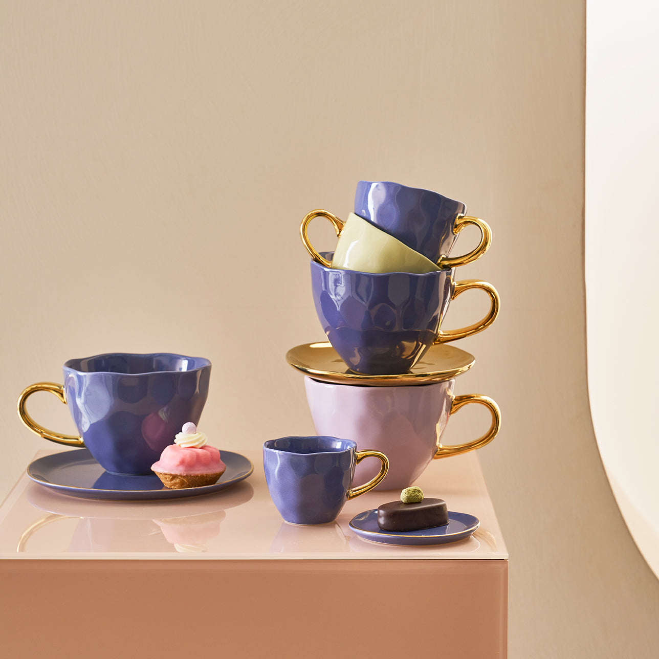Urban Nature Culture Good Morning Espressokopje - Purple Blue - 8 st.