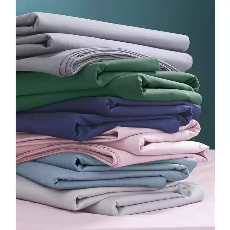 Habitat Cotton Rich 180 TC Dove Grey Fitted Sheet - Single