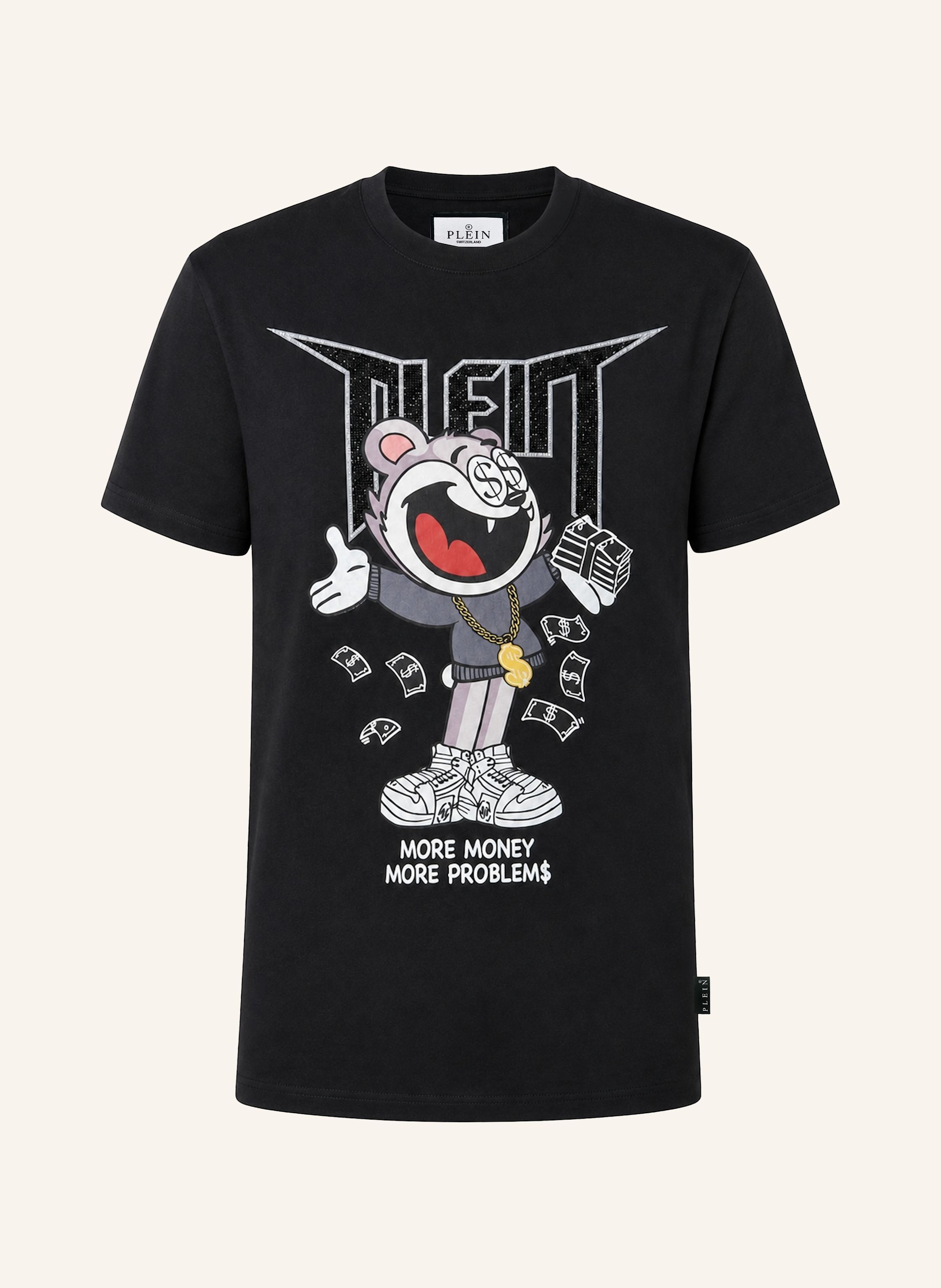 PHILIPP PLEIN Kurzarm-Rundhals-T-Shirt MONEY