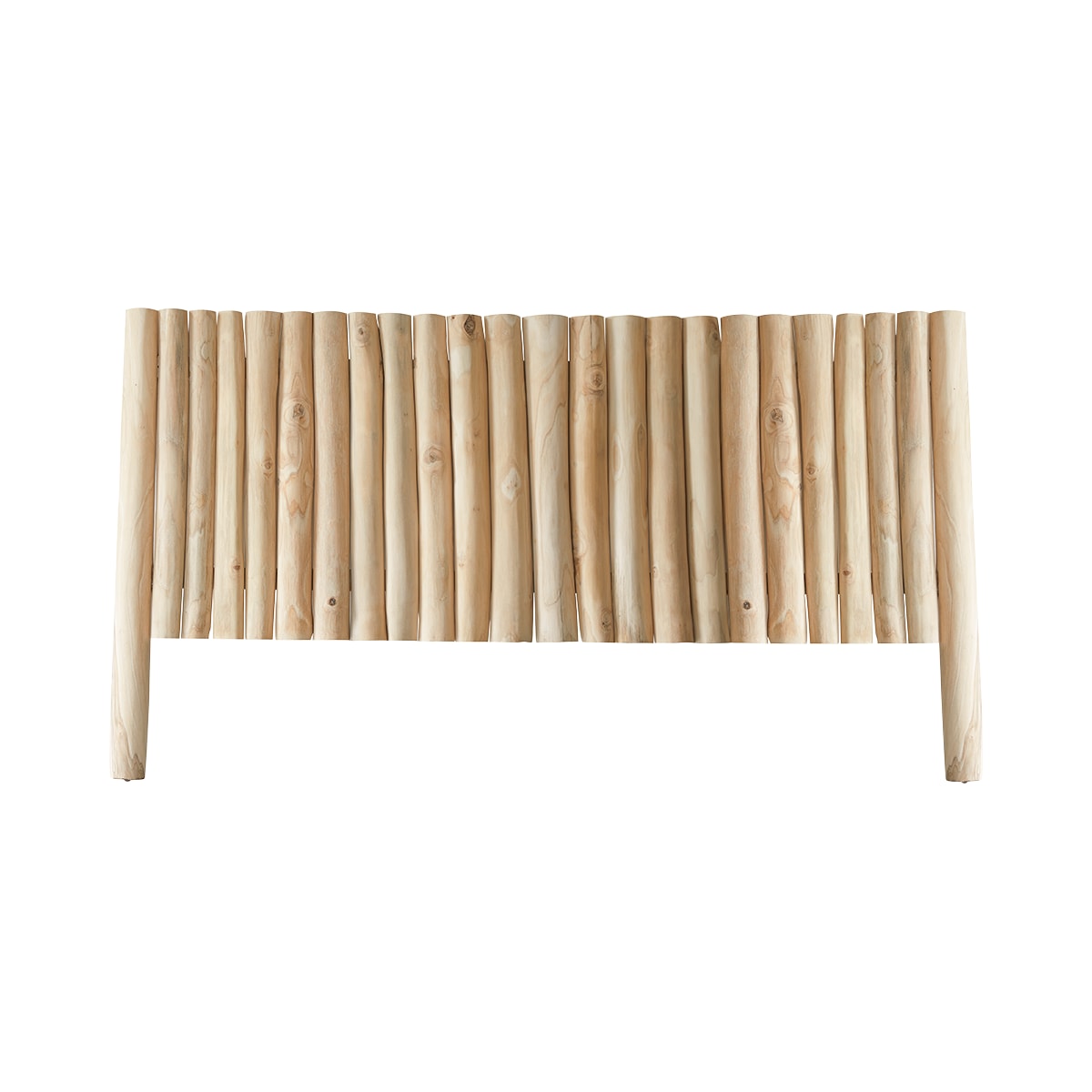 Tikamoon Hoofdbord van massief teakhout 180 cm - Naturel