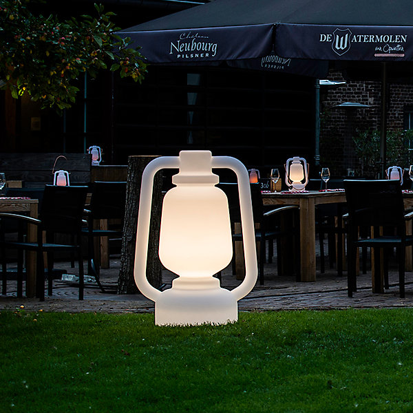 Lampadaire blanc 110 cm IP44 - STORM EXTRA LARGE