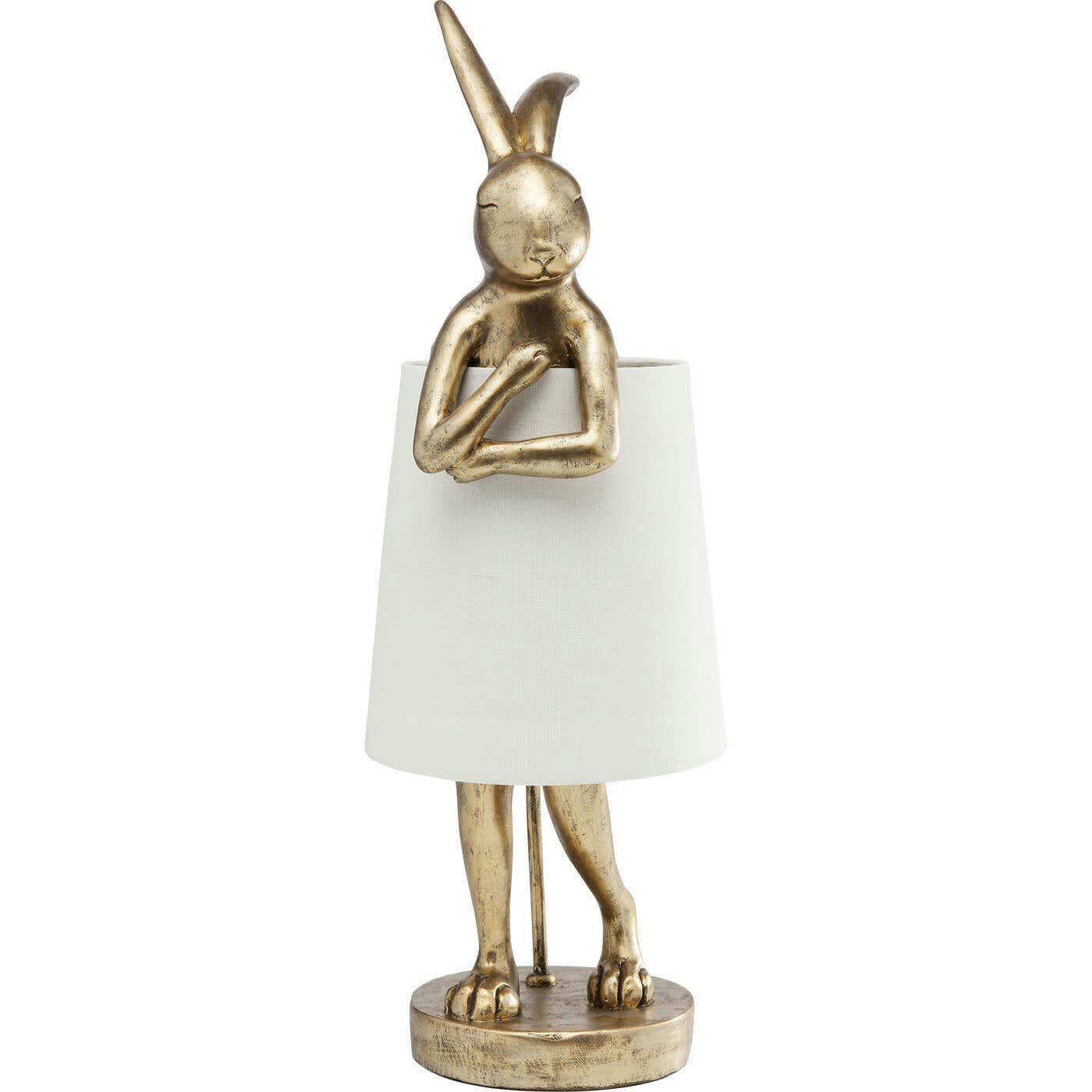 ANIMAL - Lampe Animal Lapin dorée et beige 50cm Kare Design