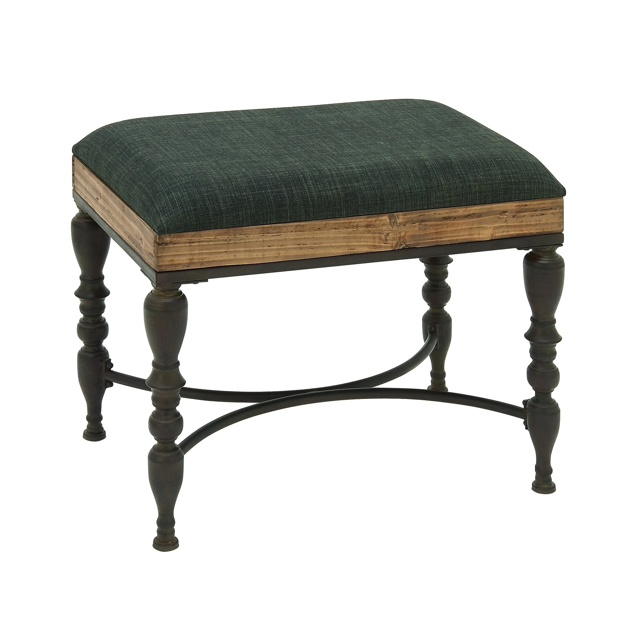 Decorative Metal Wood Ottoman