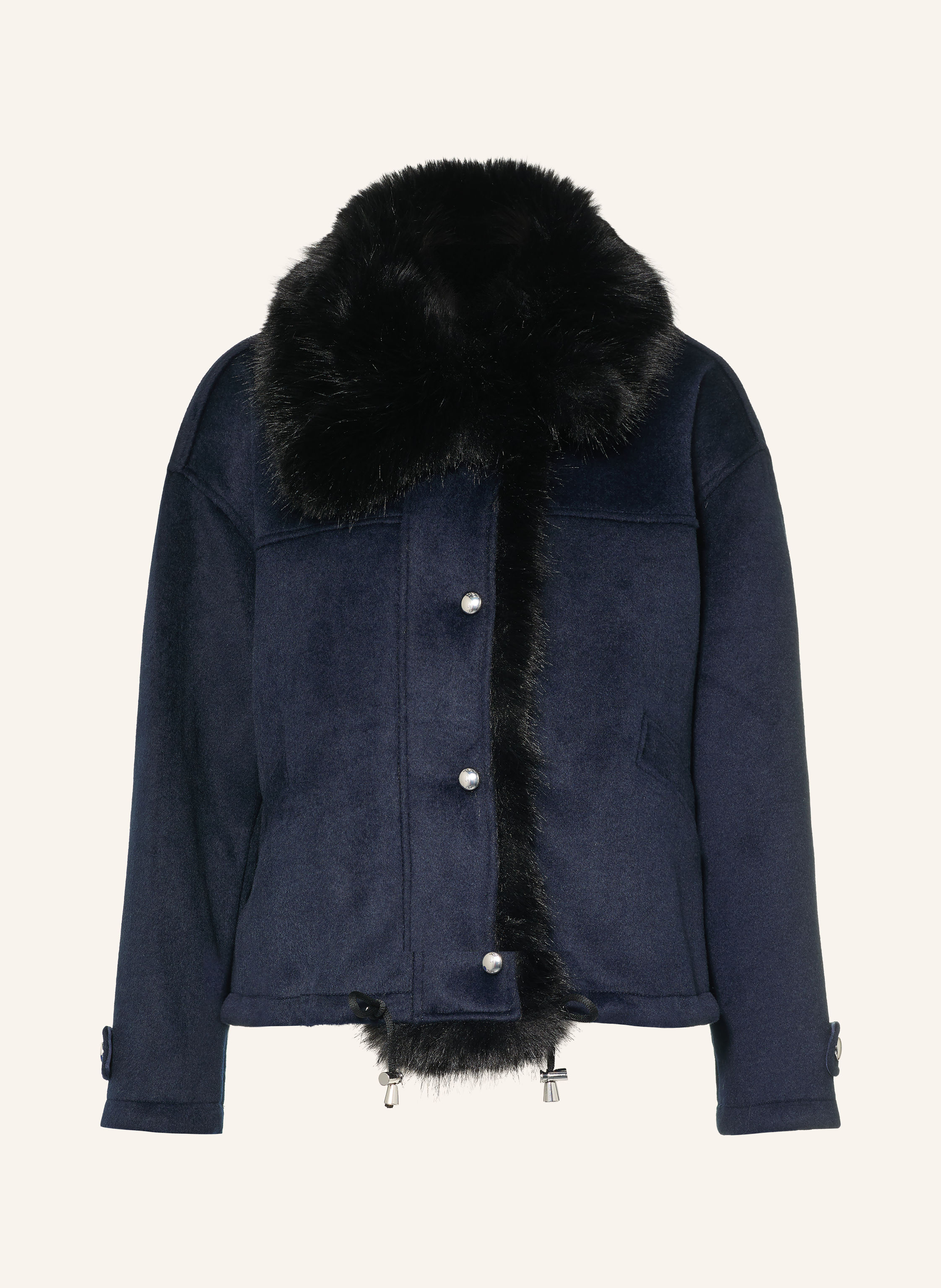maje Jacke mit Kunstfell