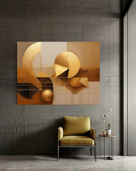 Feeby Obraz na płótnie, Abstrakcja Geometryczna 3D 60x40
