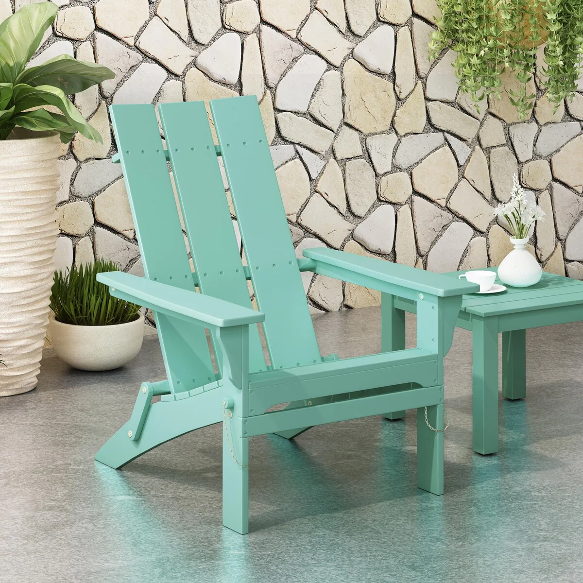 Classic Outdoor Acacia Adirondack Folding Leisure Chair
