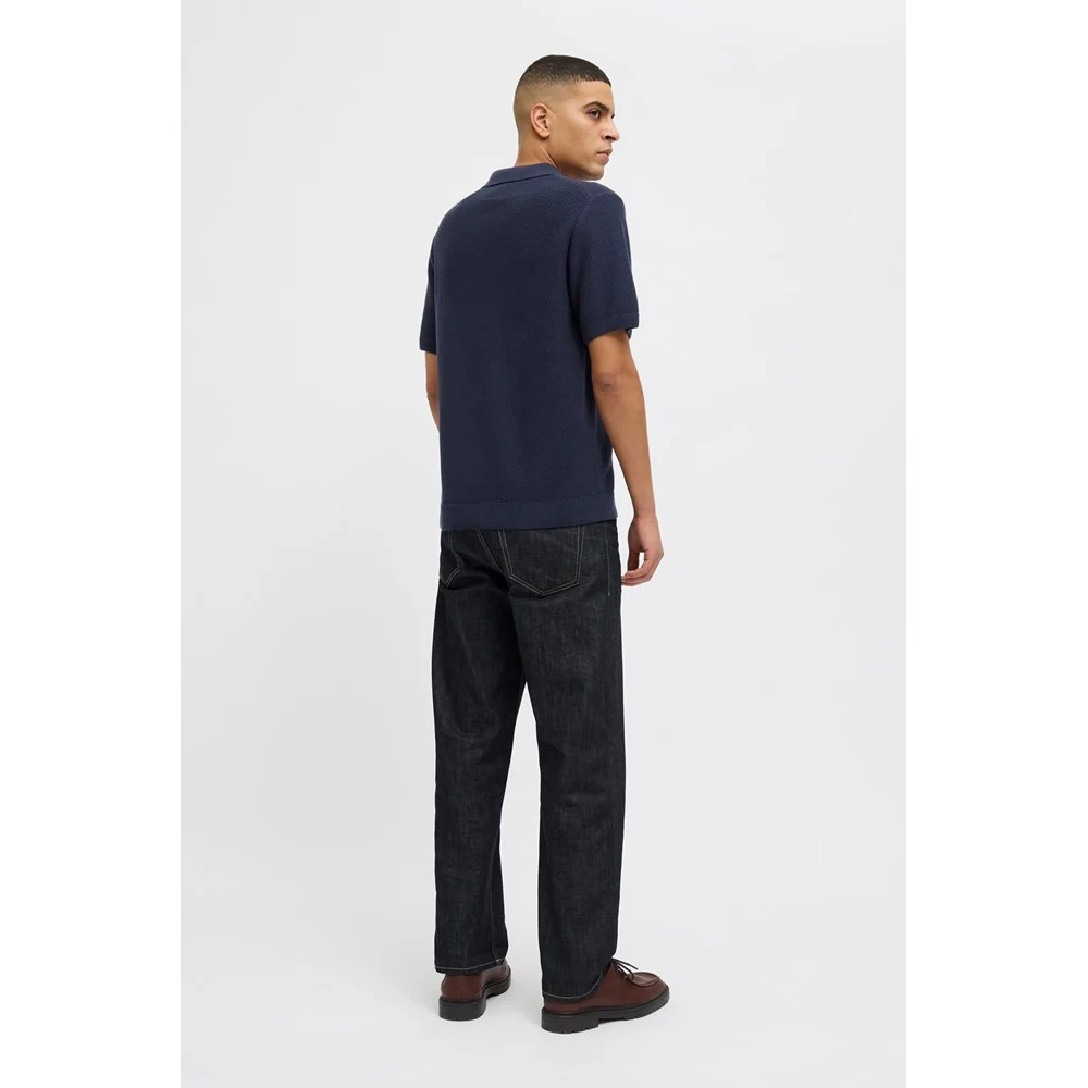 Jack & Jones Premium split neck knitted polo