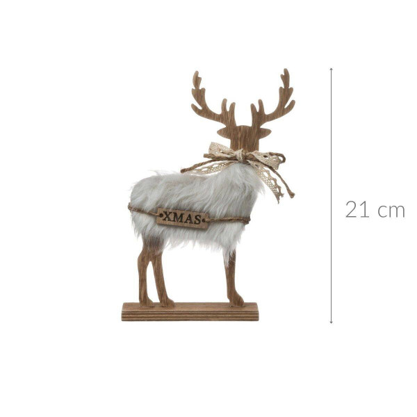Figurka ozdobna Boże Narodzenie, JELONEK, ozdoba świąteczna, 21cm