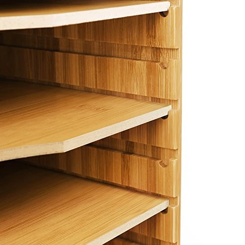 Organisateur bureau bambou