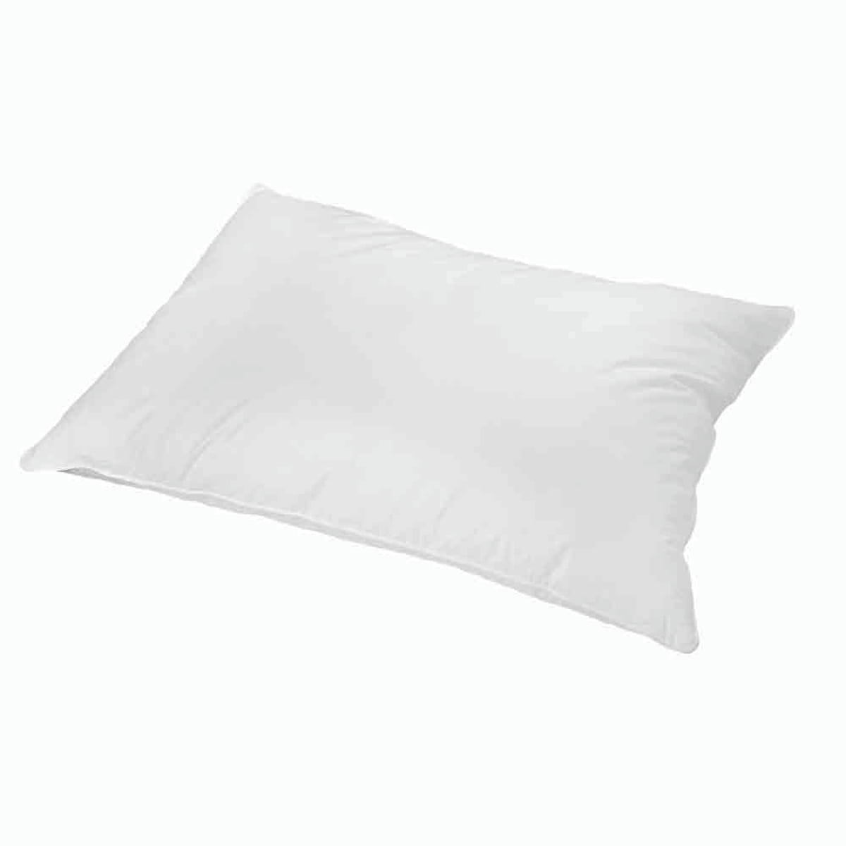 - Oreiller rectangulaire doux et ferme polyester blanc 50x70 cm