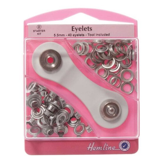 Hemline Nickel Eyelets Starter Kit