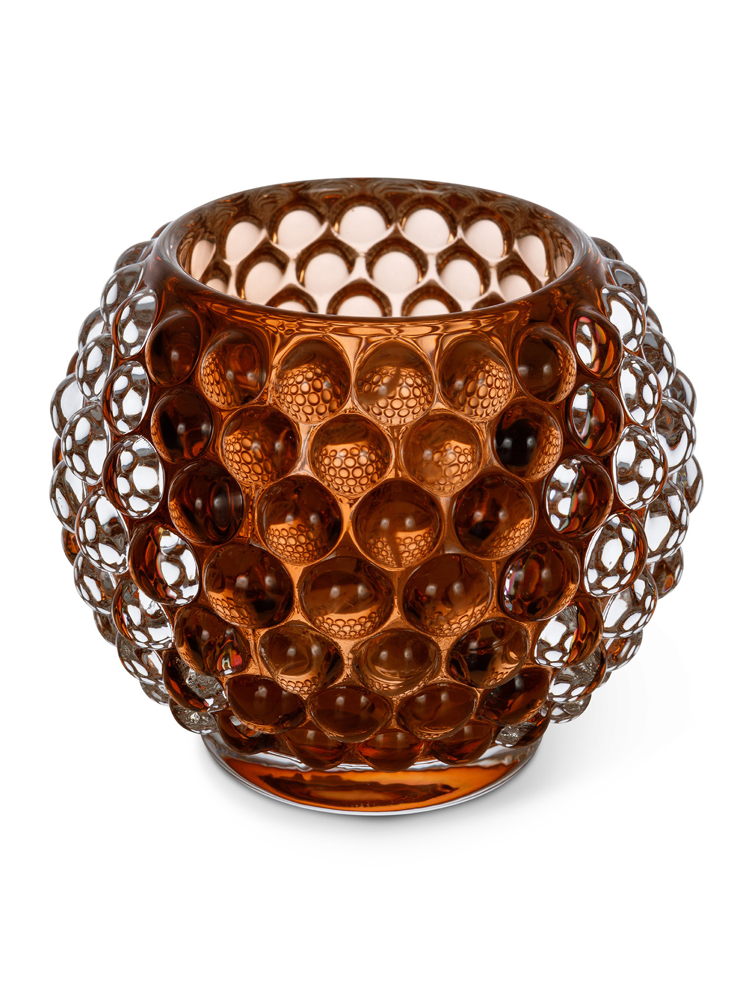 Porta t-light in vetro bubble