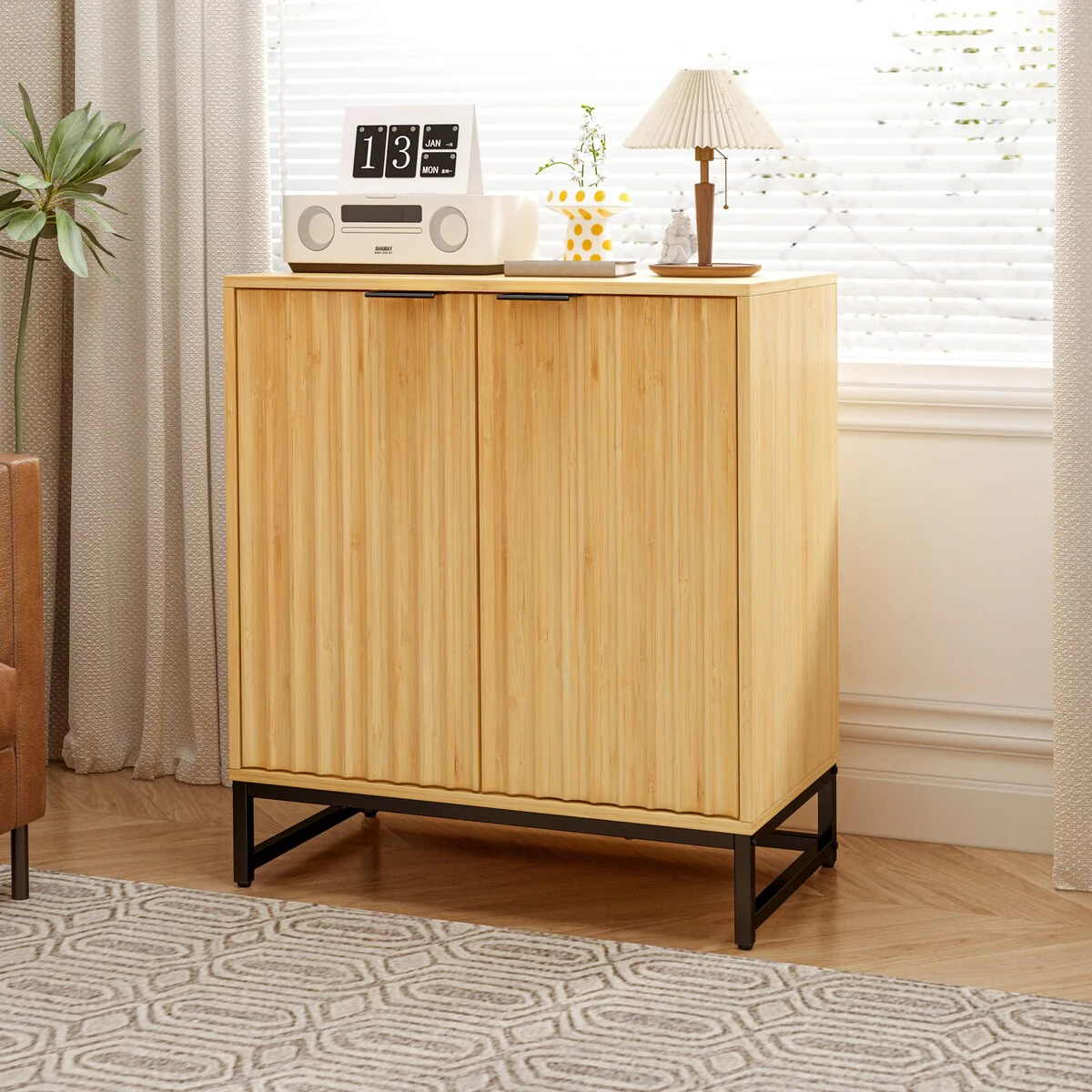 Bamboo 2 door cabinet