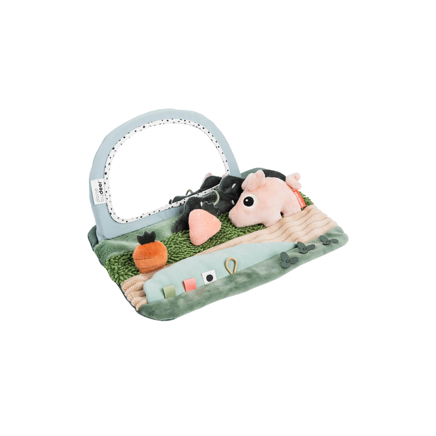 Tiny Farm tummy time sensorisk spejl, colour mix