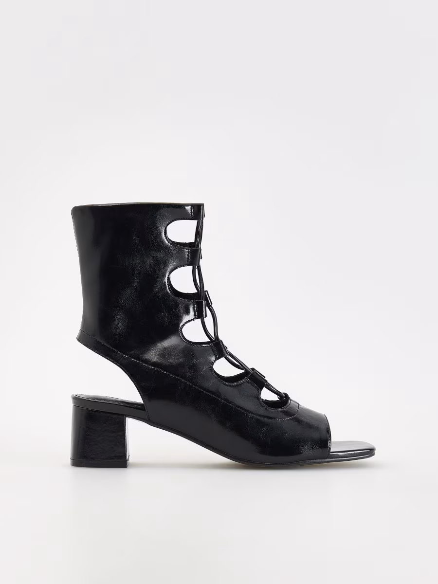 Heeled Leather Sandals