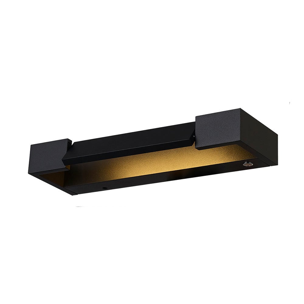 Freelight wandlamp Parete - 1 lichts - 10 x 4  cm - zwart