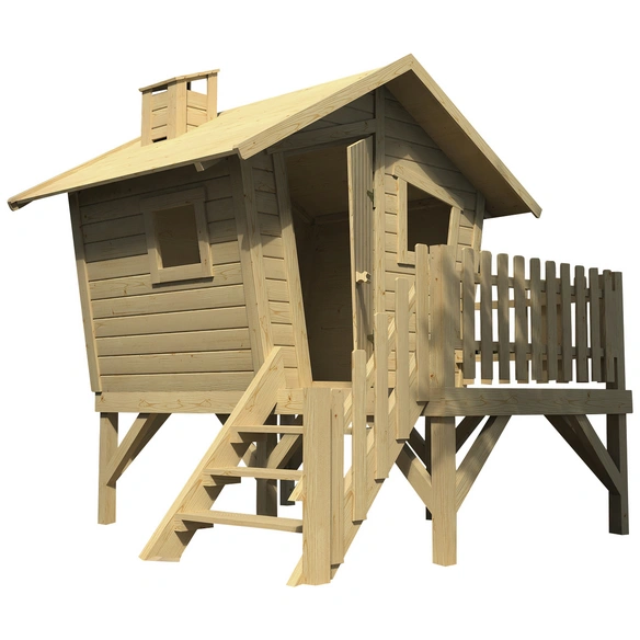 Kinderspielartikel, BxHxT: 214,5 x 216 x 223,5 cm, Holz, natur