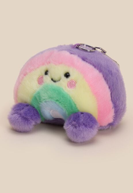 Kids Lilac Aurora Palm Pals Vivi Rainbow Clip-On Key Clip