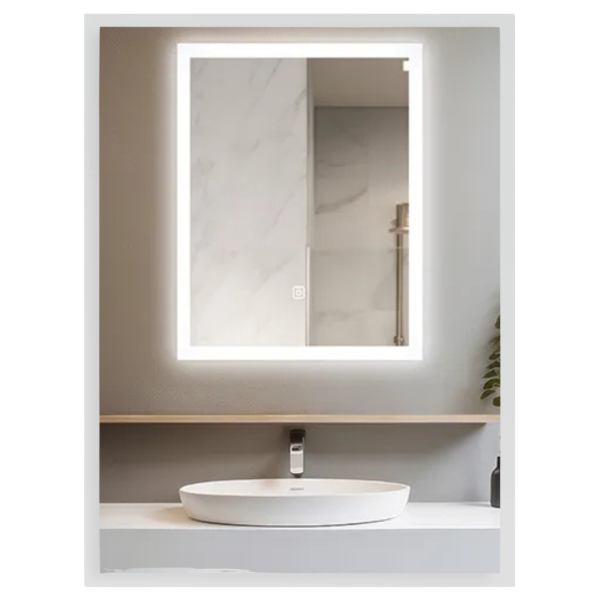 Lustro podświetlane LED 39x50 cm COSMO Antypara, Zmiana Barwy