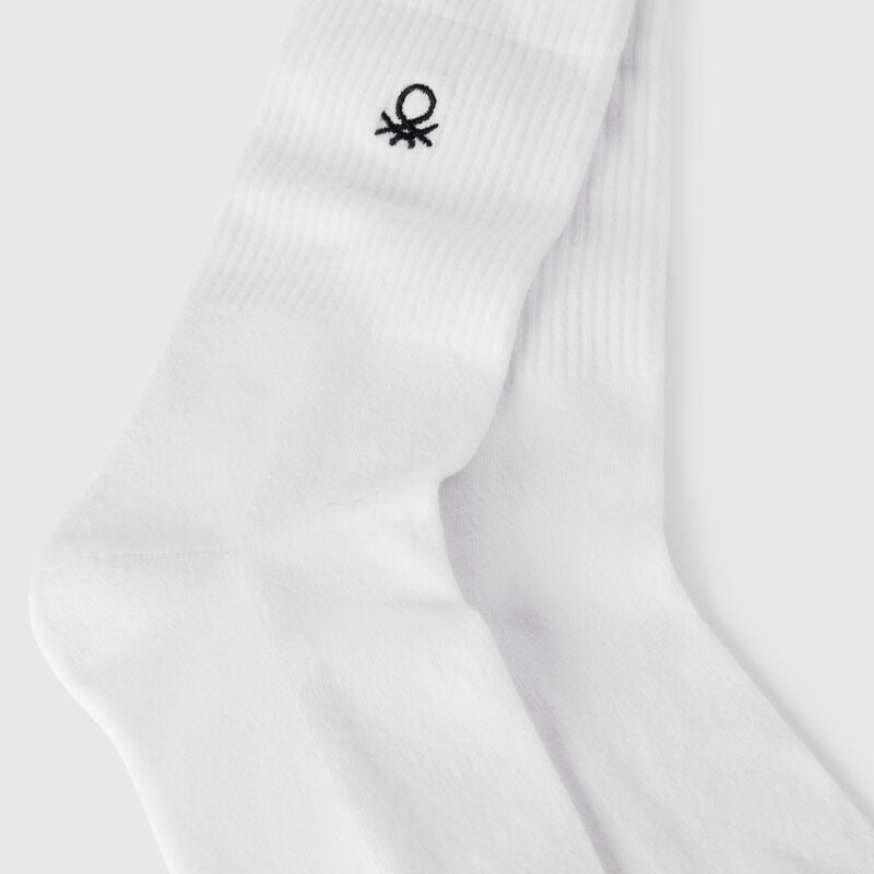Sporty socks in organic stretch cotton