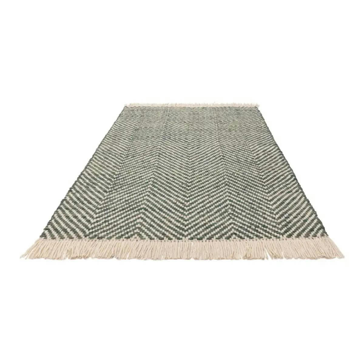 VIGA - Tapis de salon en jute vert 160x230 cm
