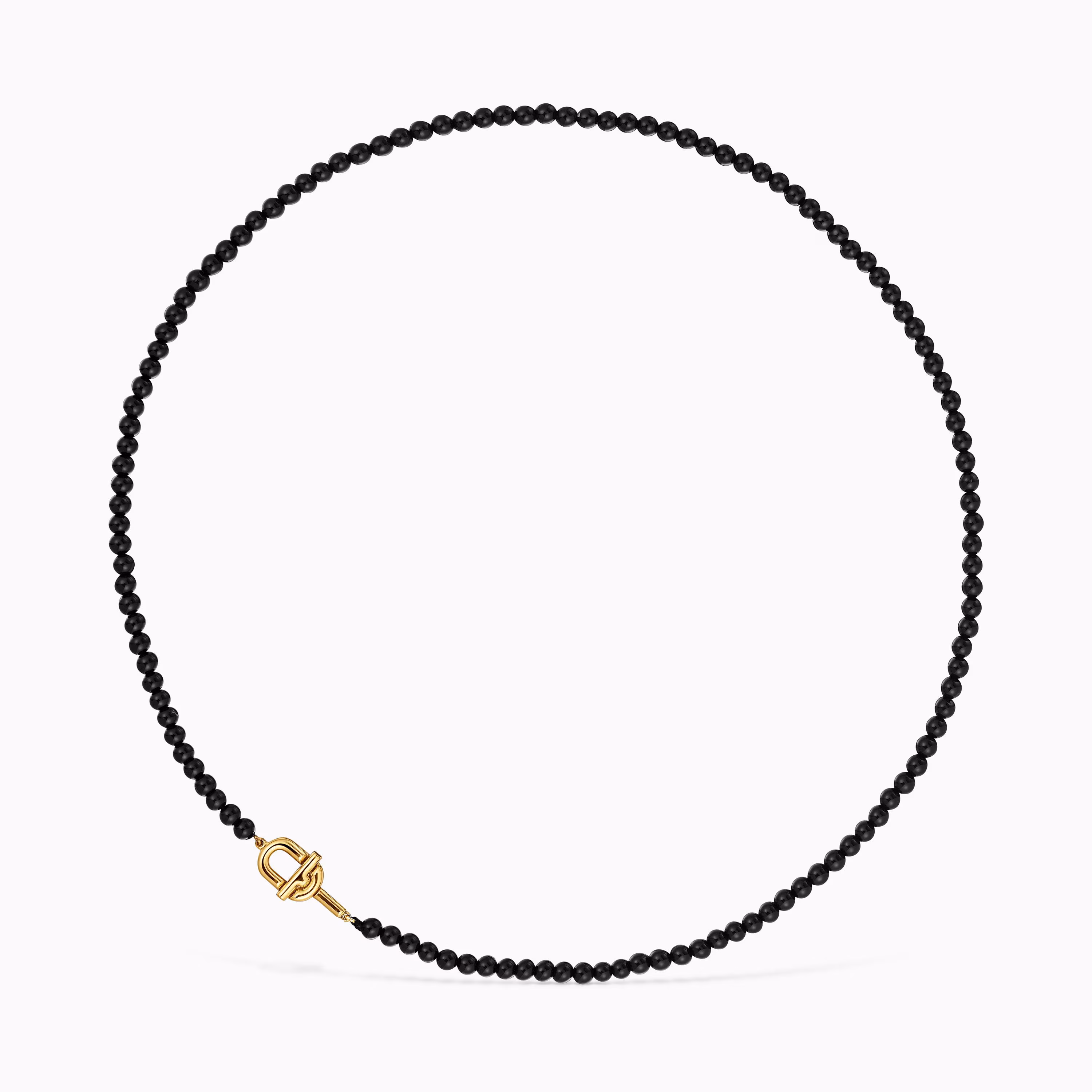 Collar con baño de oro 18 kt sobre plata y ónix 43 cm TOUS MANIFESTO