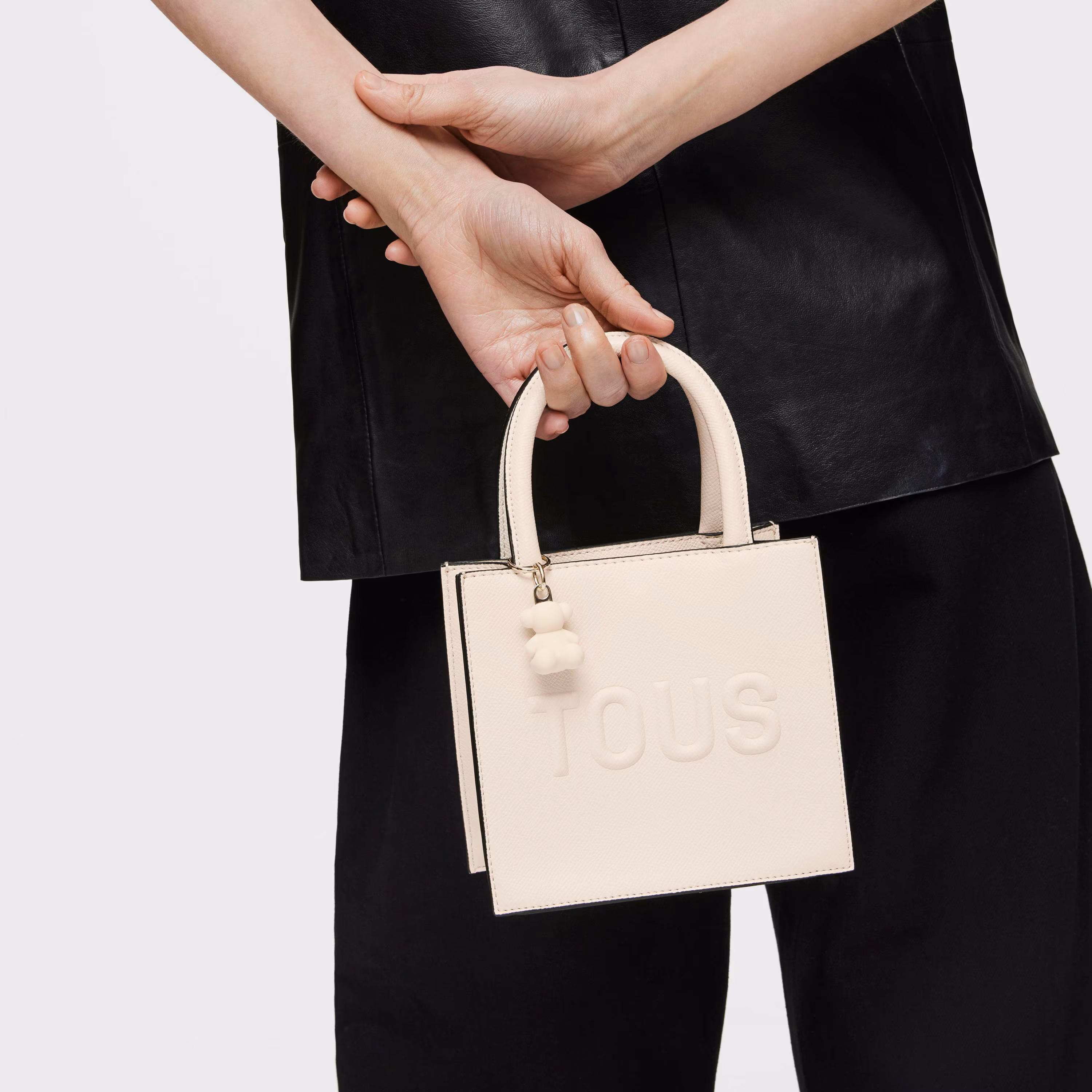 Bolso mini cube beige TOUS Brenda