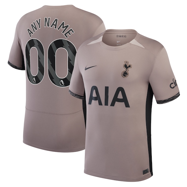 Tottenham Hotspur Nike Youth 2023/24 Third Stadium Replica Custom Jersey – Tan