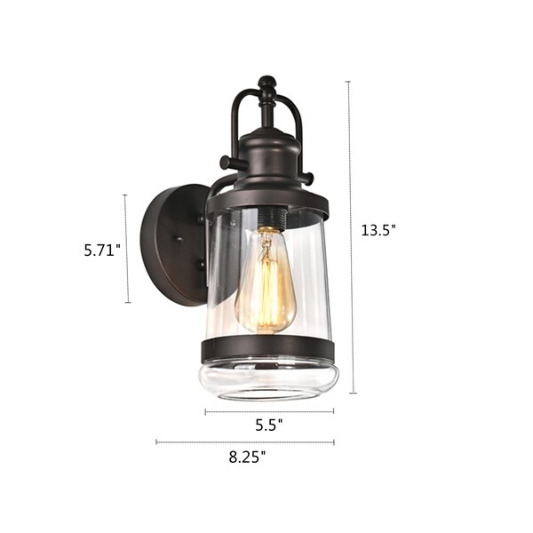 Starlee Bulbous Outdoor Wall Fixture by Havenside Home