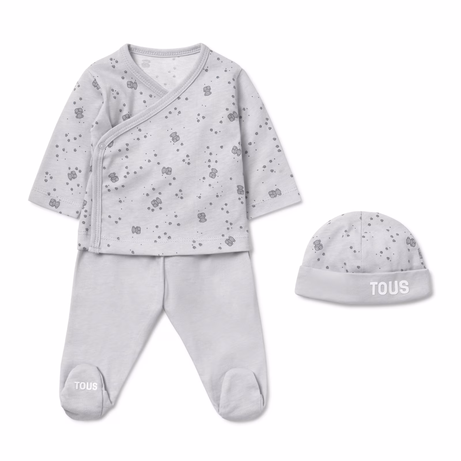Set de bebé para primera puesta Tender gris