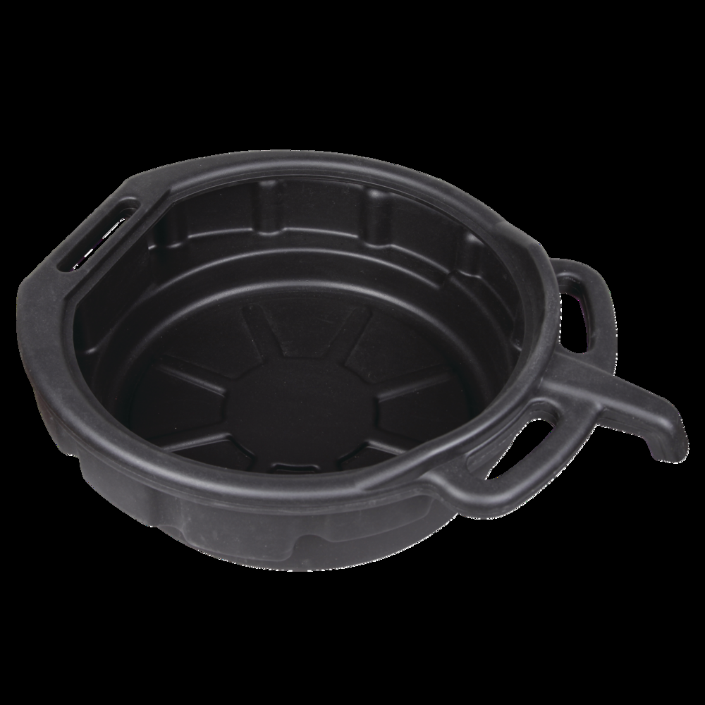 Plastic Oil Drain Pan with Easy-Pour Spout, 15-L